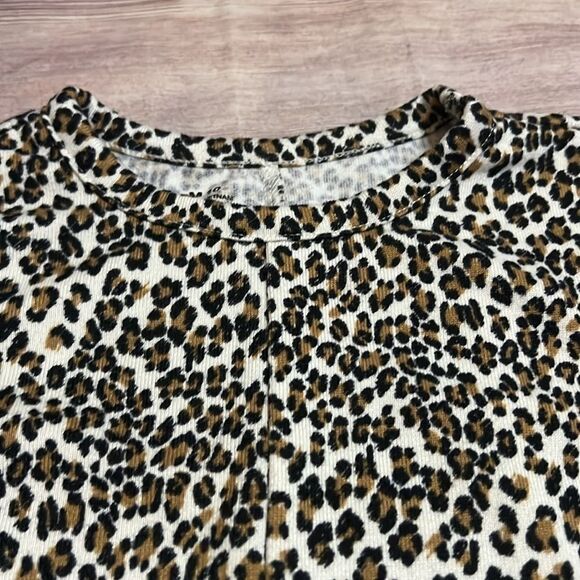 Girls Size 10 Leopard Print Dress, Soft Stretchy - Picture 4 of 5